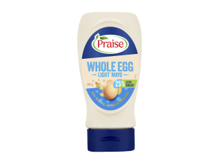 Praise Mayonnaise Whole Egg Light Less Sugar Squeeze 500 g